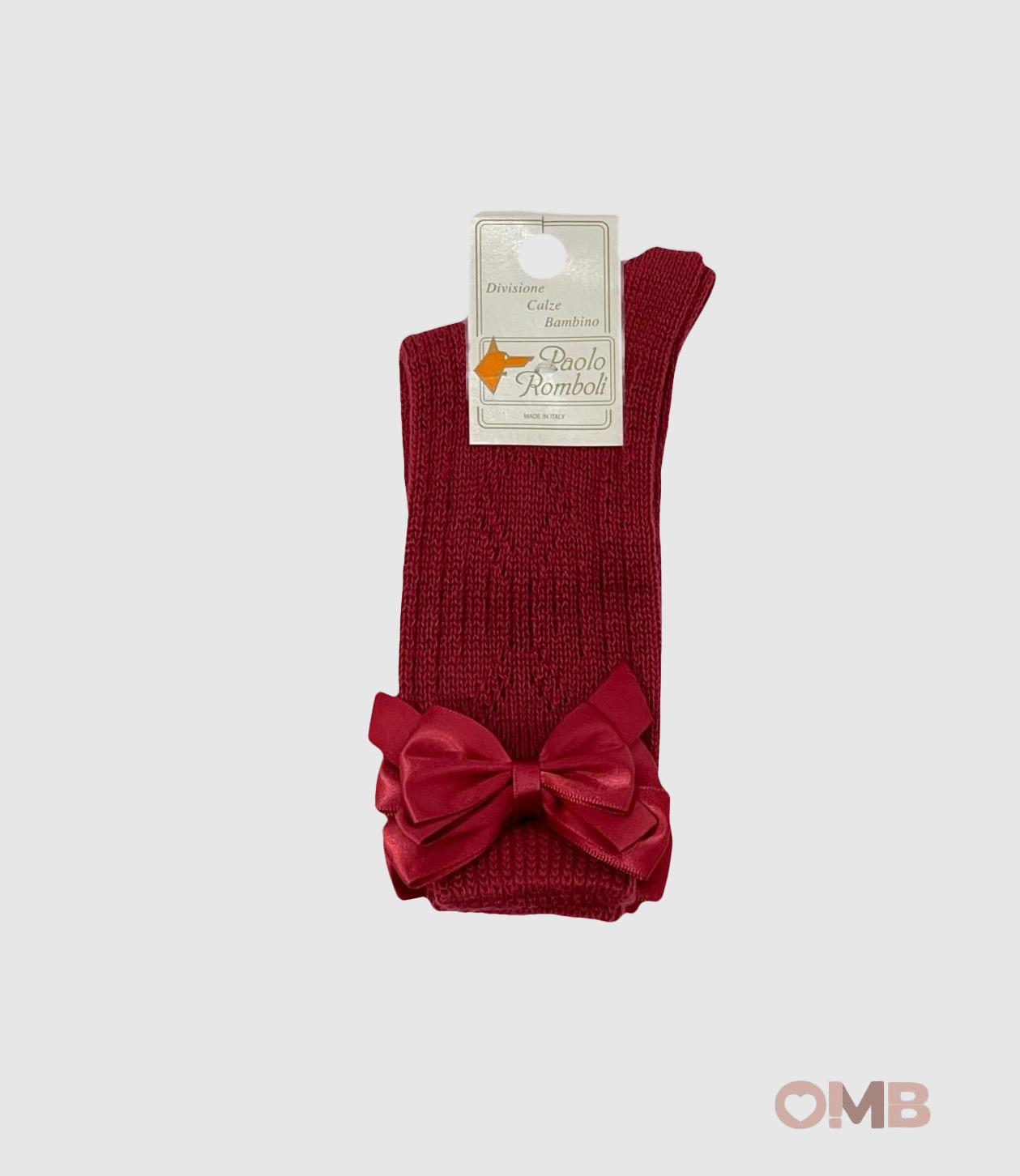 Calzini PAOLO ROMBOLI neonata BAL68 Bordeaux BAL68 BORDEAU PAOLO ROMBOLI 