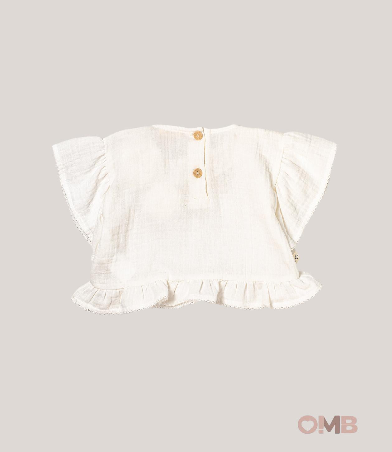 Blusa bambina MAPERO M33194 Bianco M33194 BIANCA MAPERO 