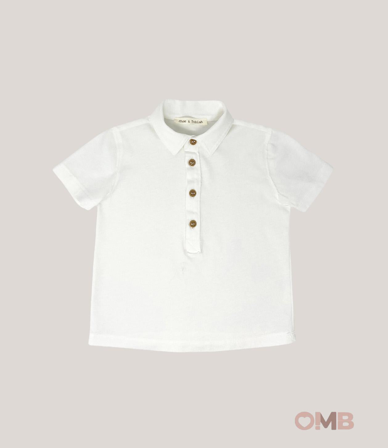 Polo bambino ZHOE & TOBIAH JJJ13 Bianca JJJ13 BIANCO ZHOE & TOBIAH 