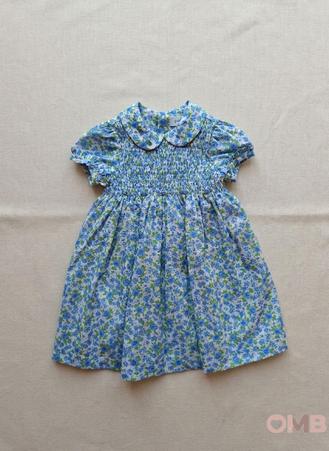 Abito neonata PEPECE' 7140 Blu<BR/> 7140 LIBERTYBLU PEPECE' 
