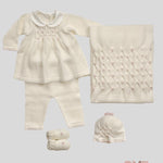 Completo Neonata Primodi Bebè 3517 panna rosa 3517.38 ROSELLINA PRIMODI BEBE 