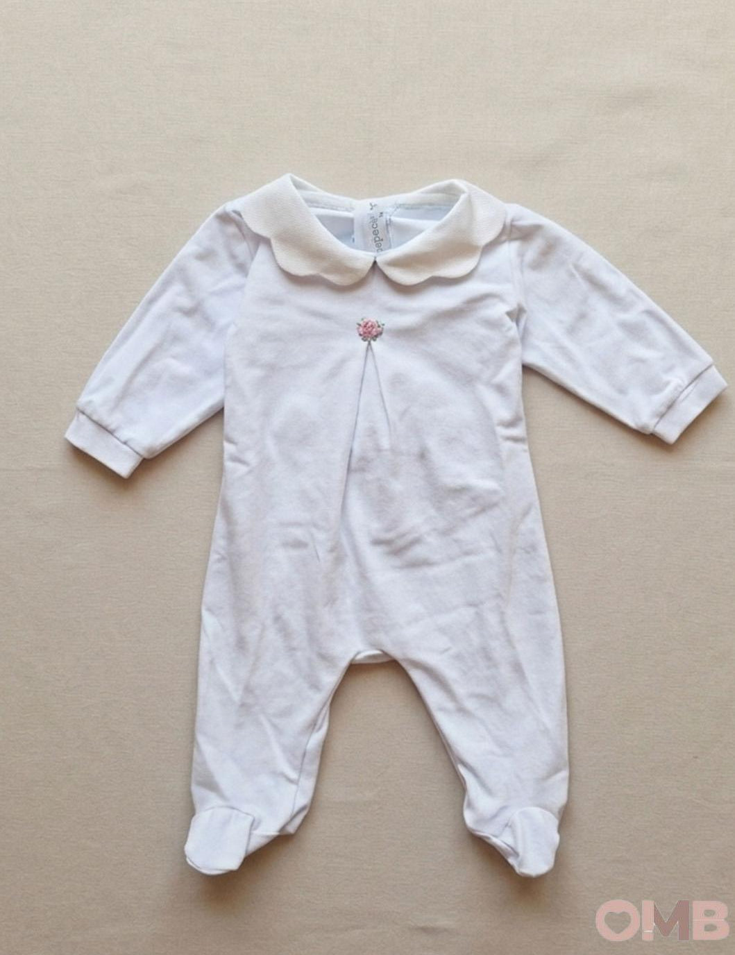 Tutina neonata PEPECE' 7430 Bianca 7430 BIANCO/ROSA PEPECE' 