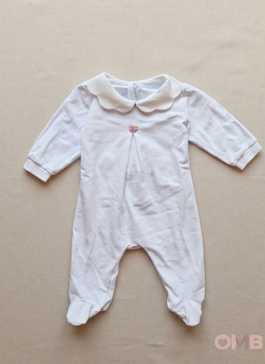 Tutina neonata PEPECE' 7430 Bianca 7430 BIANCO/ROSA PEPECE' 