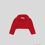 Cardigan neonata ABEL&LULA 5817 Rosso<BR/> 5817 ROSSO ABEL&LULA 