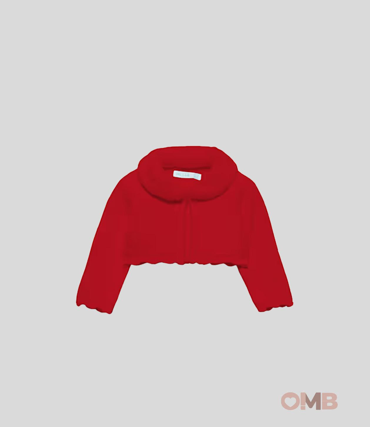 Cardigan neonata ABEL&LULA 5817 Rosso<BR/> 5817 ROSSO ABEL&LULA 