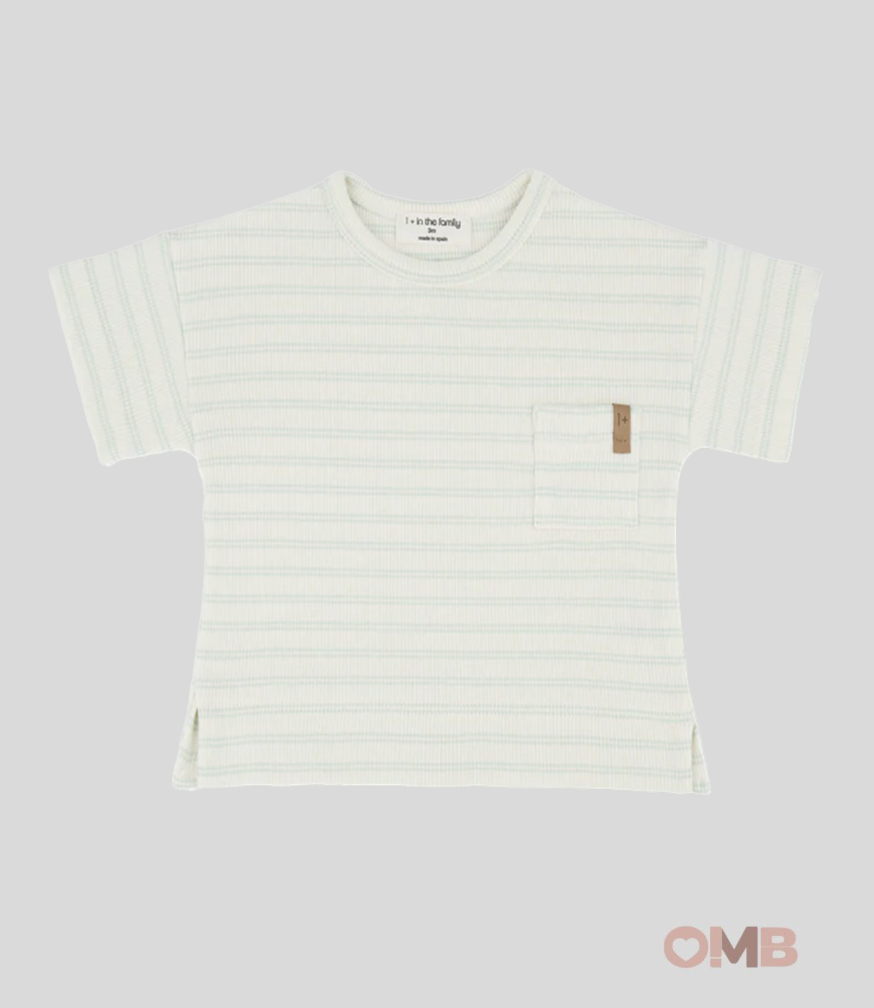 T-shirt Neonato 1+inthefamily Pauli verde PAULI VERDE 1+INTHEFAMILY 