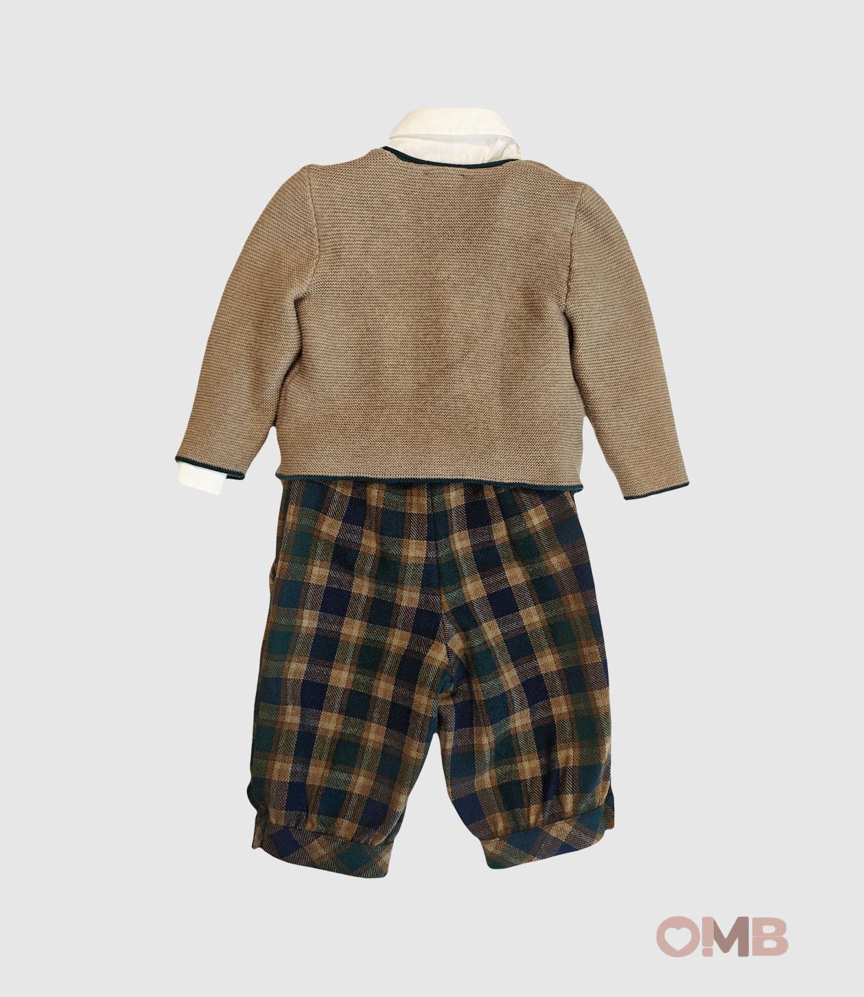 Completo BABY A. neonato C3313 Blu C3313 QUADRI BABY A. 