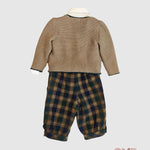 Completo BABY A. neonato C3313 Blu C3313 QUADRI BABY A. 