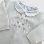 Tutina Neonata PEPECE' 7710 Bianca 7710 BCO-ROSA PEPECE' 