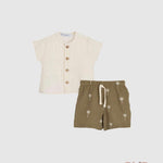 Completo CALAMARO BABY neonato 11313B Verde 11313-B VERDE CALAMARO BABY 