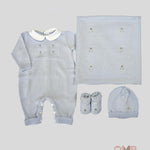 Coperta Neonato PEPECE' 2480 Celeste 2480 CONIGLI PEPECE' 