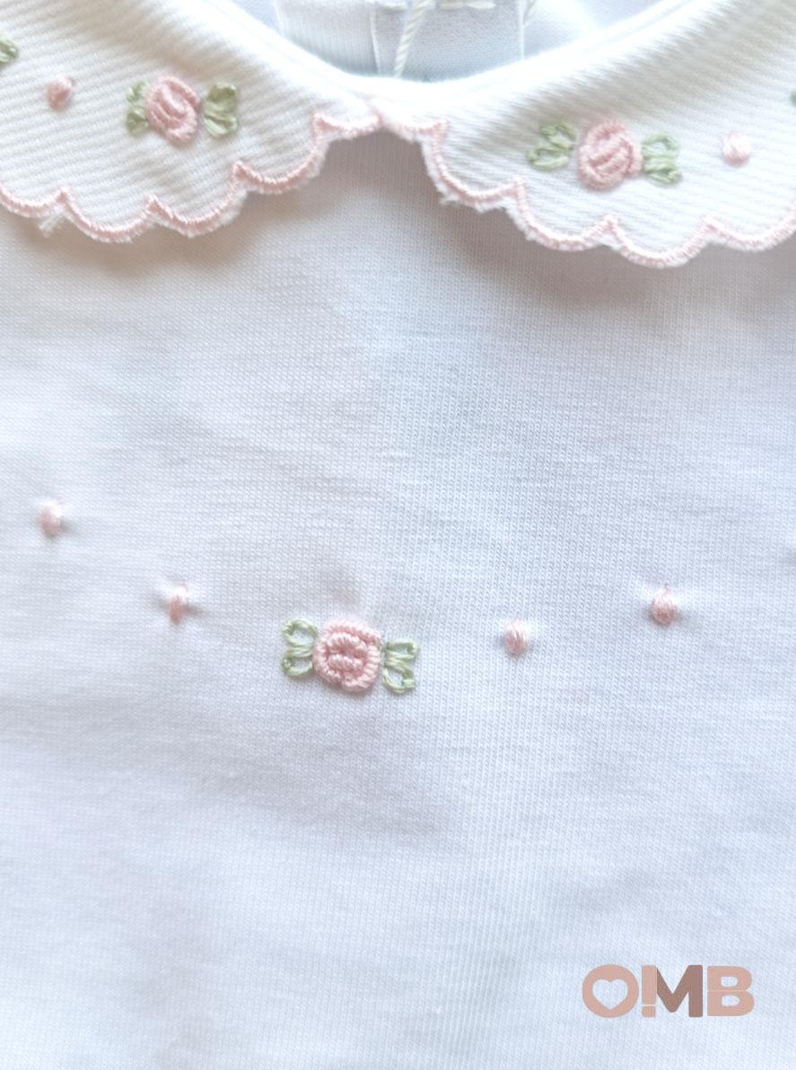 Tutina neonata PEPECE' 7420R3 Bianco 7420R3 BIANCO-ROSA PEPECE' 