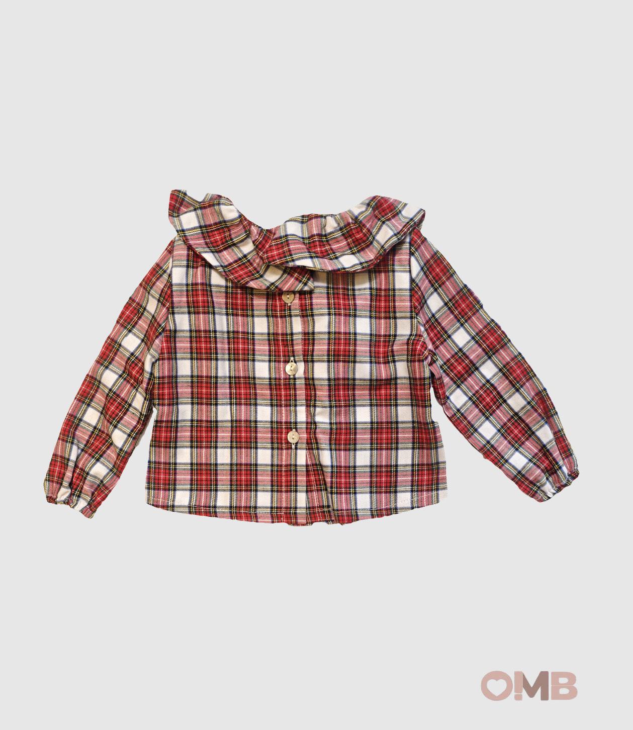 Camicia EMMAG neonata 07M Rossa 07M TARTAN EMMAG 