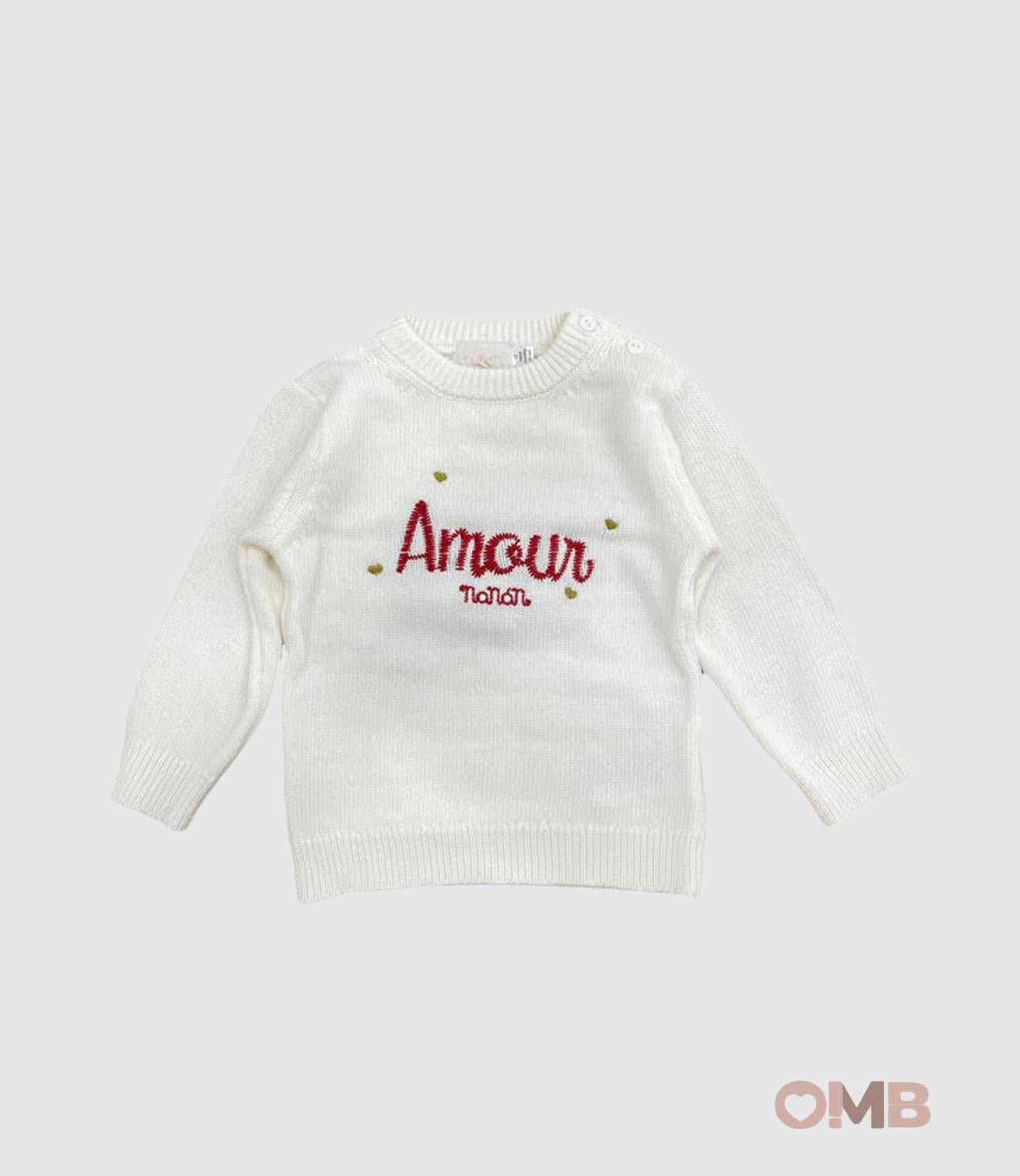 Maglione NANAN bambina 529 Panna 529.. PANNA NANAN 