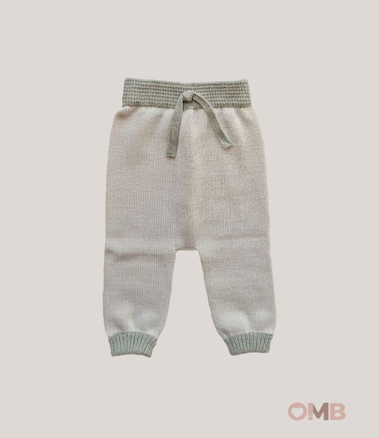 Leggins neonato LI & ME 6745 Panna<BR/> 6745 PANNA/VERDE LI & ME 