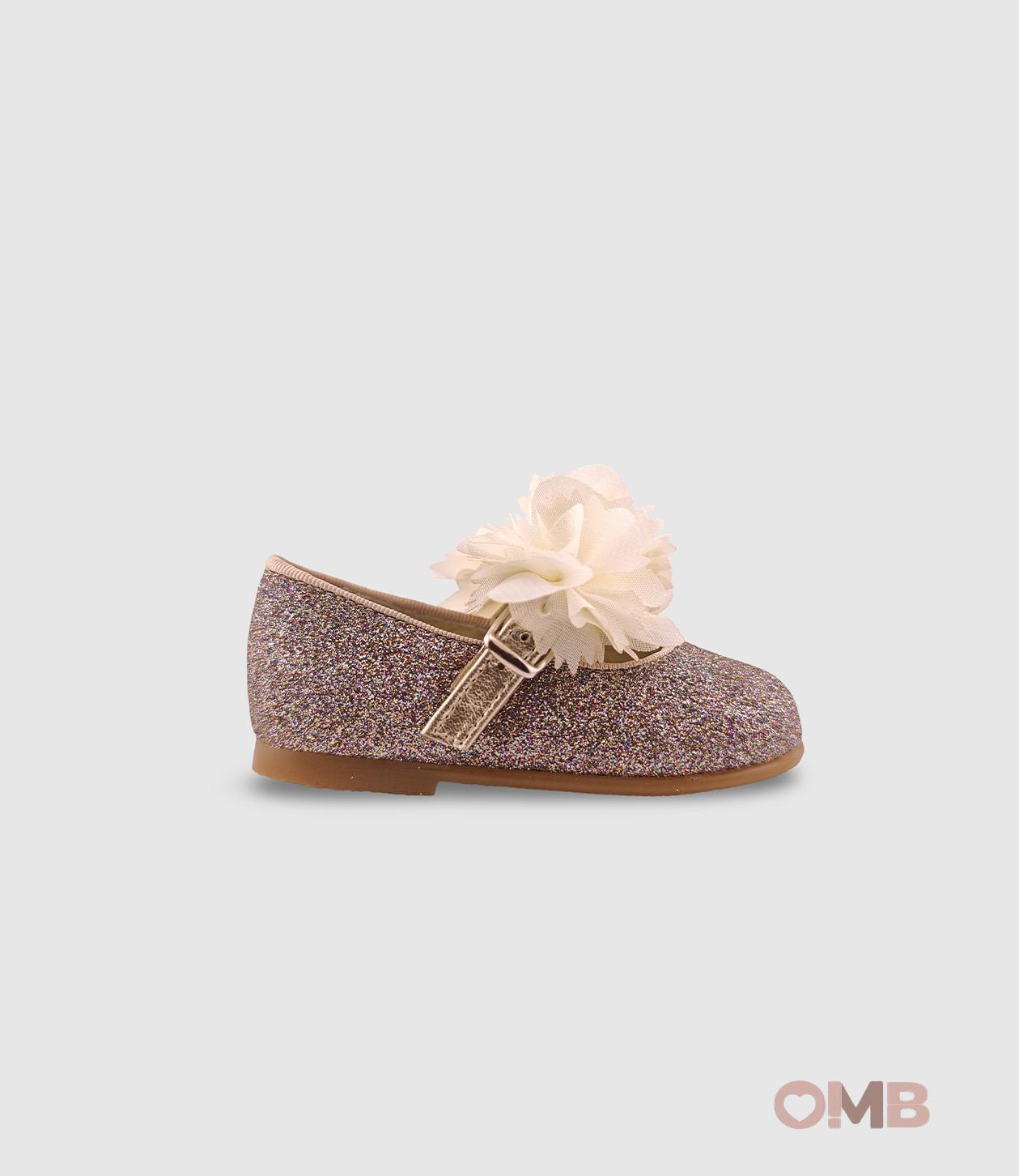 Scarpe PANYNO bambina B3402 Bronzo<BR/> B3402 PIEL GLITTER FINO MULTI COLOR PANYNO 