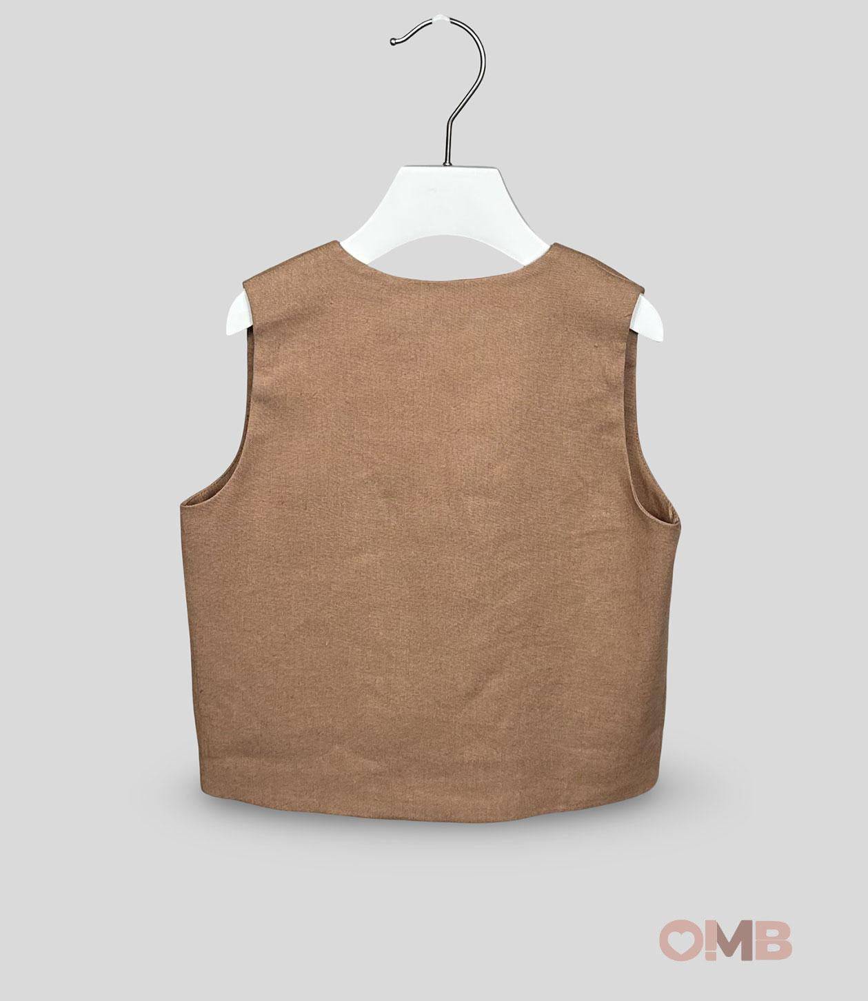 Gilet bambino 3098 Manuel Ritz cammello <BR/> 3098 CAMMELLO MANUEL RITZ 