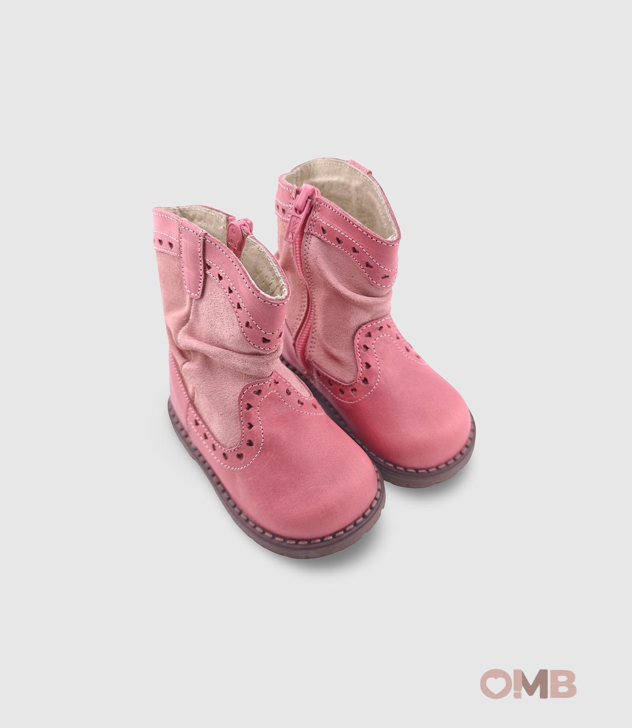 Stivale PANYNO bambina B2910 Rosa<BR/> B2910 PIEL DENVER RASPERRY PANYNO 