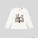 T-shirt bambina MAGIL 26012 Bianca<BR/> 26012 AZZURRO MAGIL 