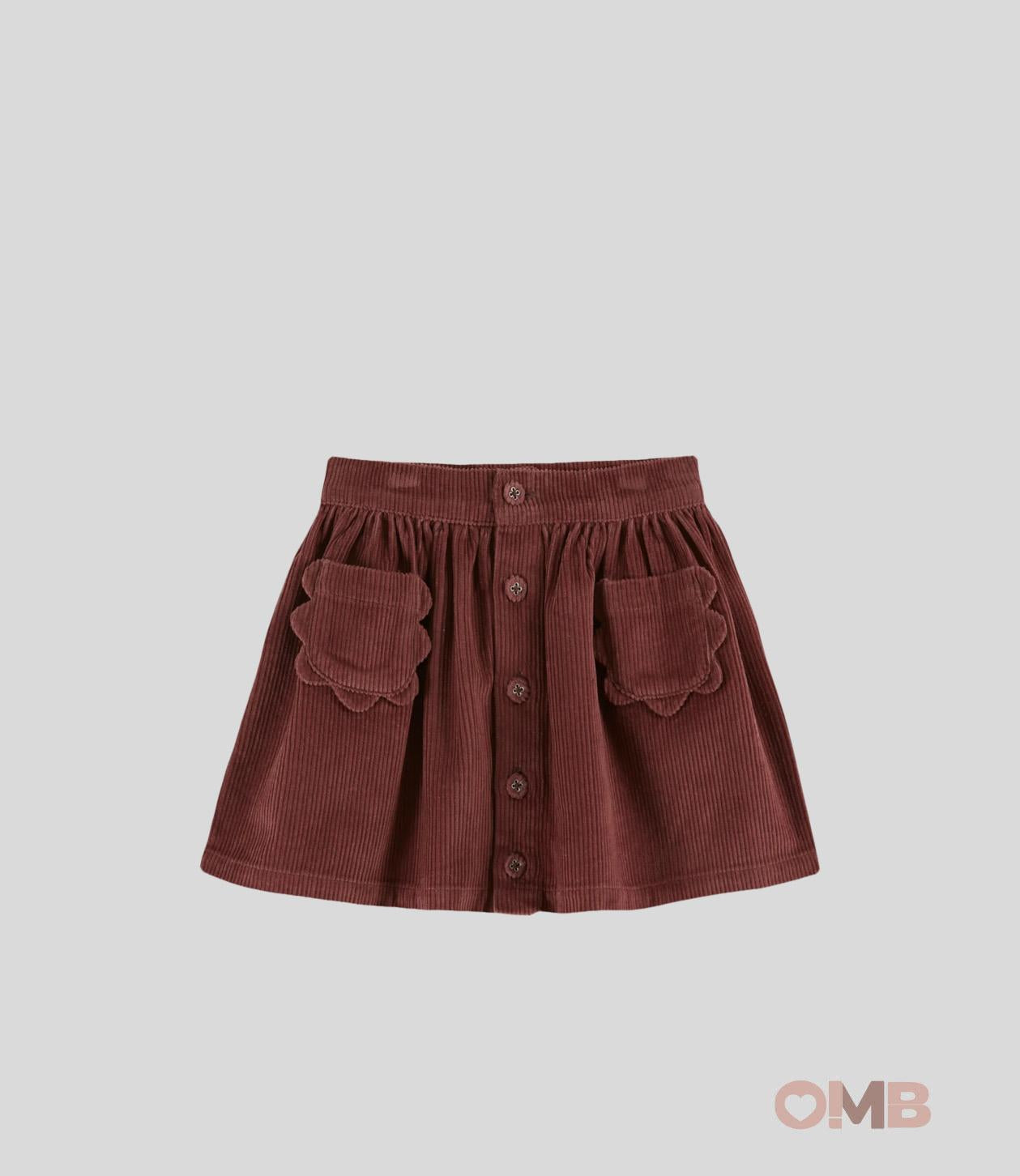 Gonna Emile et Ida bambina AC062 Bordeaux<BR/> AC062 BORDEAU EMILE ET IDA 