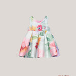 Abito ABEL&LULA neonata 5017 Verde<BR/> 5017 VERDE ABEL&LULA 