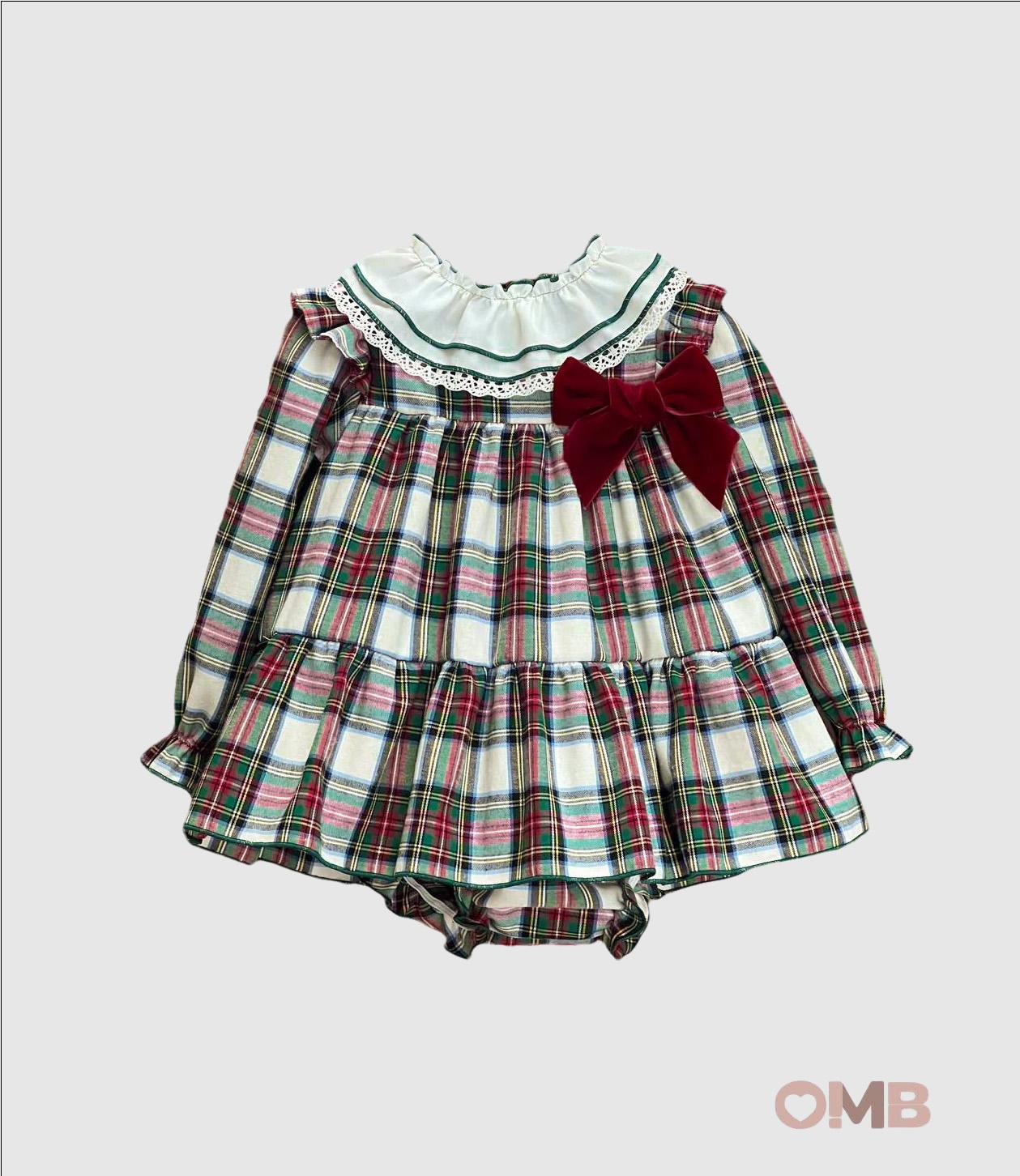 Abito VALENTINA BEBES neonata HADA110 Tartan HADA110 TARTAN VALENTINA BEBES 