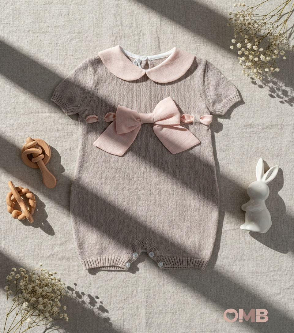 Tutina BABY LORD neonata 351 Sabbia<BR/> 351 SABBIA-ROSA BABY LORD 