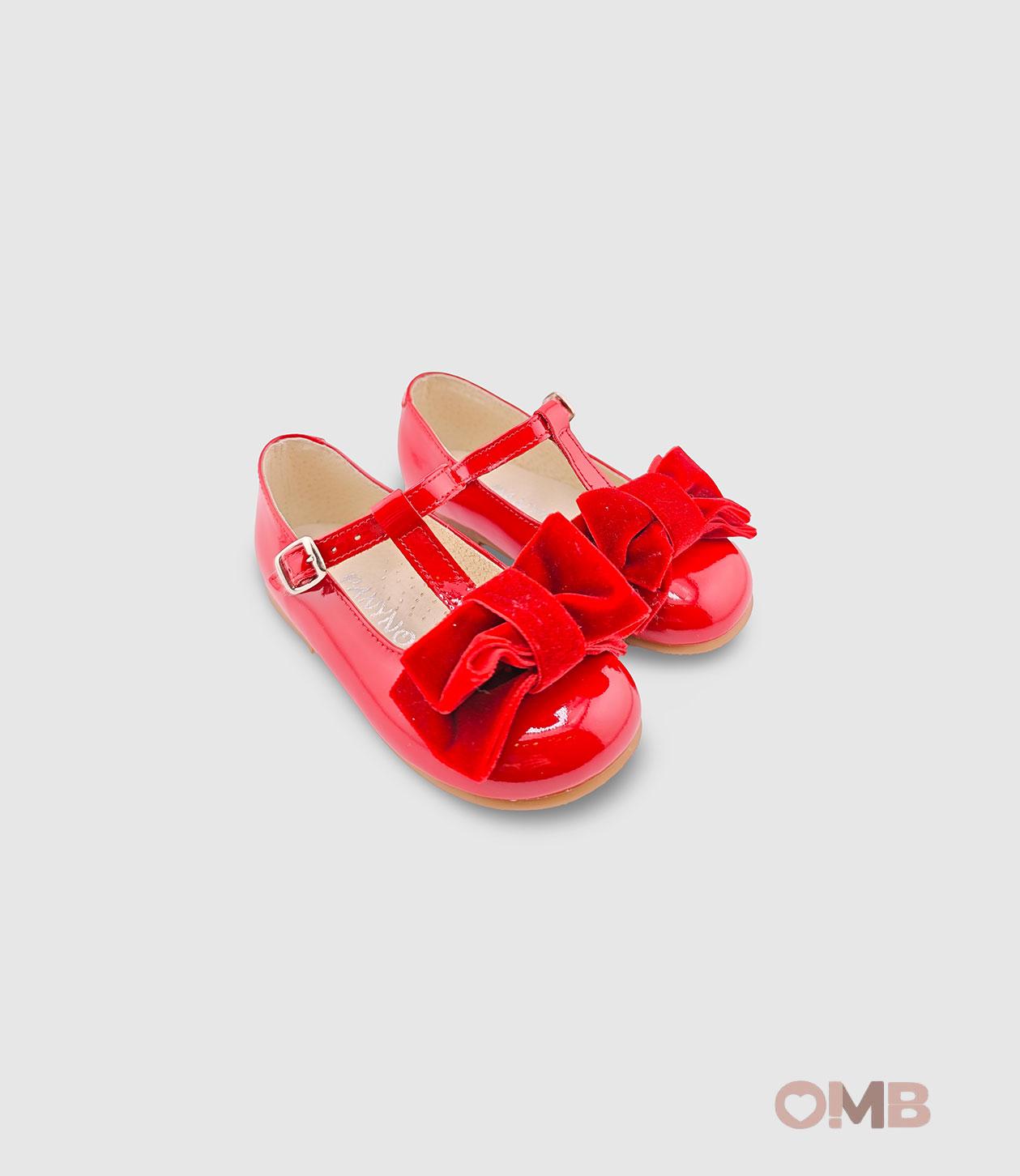 Bamboline PANYNO bambina B3302 rosse B3302 PIEL CHAROL ROJO PANYNO 