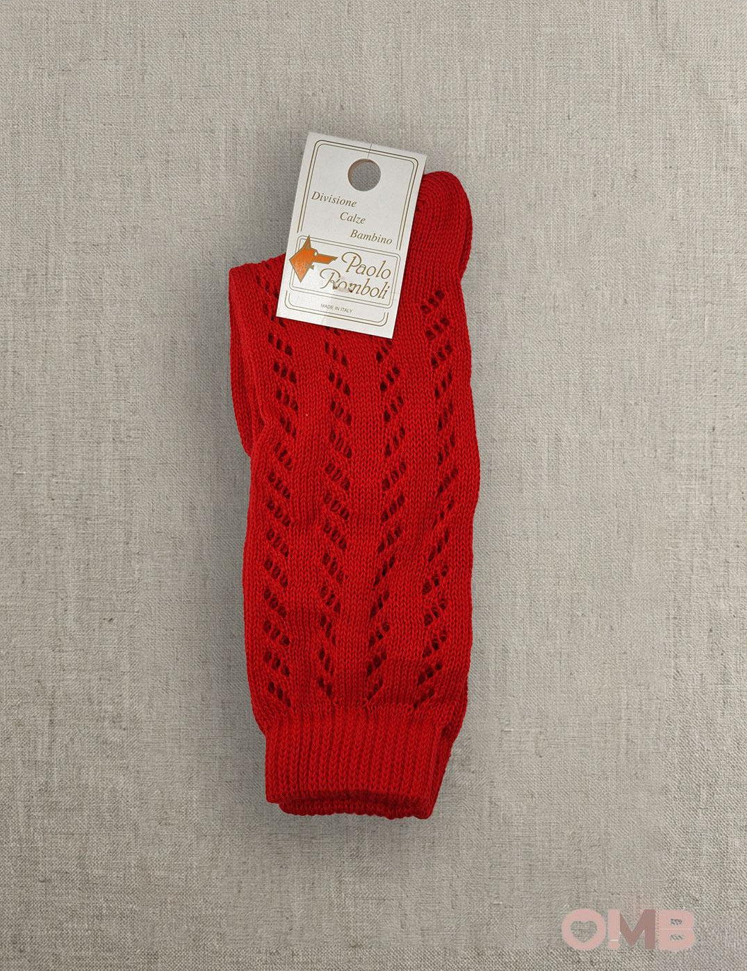Calzini PAOLO ROMBOLI bambina BAL34 Rossi BAL34 ROSSO PAOLO ROMBOLI 