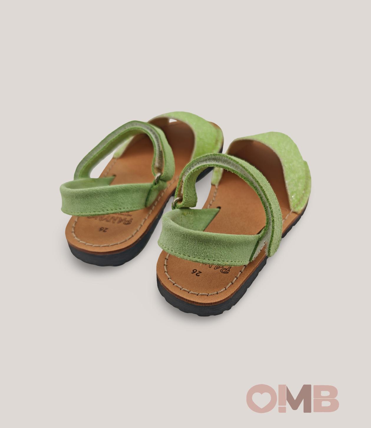 Minorchine Panyno bambina B1822 verde B1822. GLITTER PANYNO 