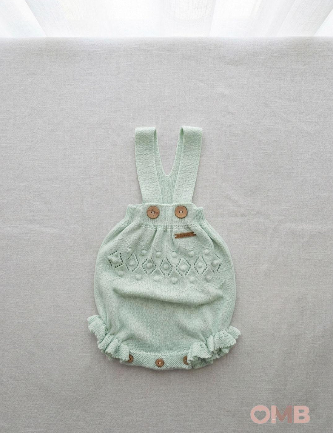Pagliaccetto neonata PUNTO SOLITA 8116 Verde<BR/> 8116 VERDE PUNTO SOLITA 