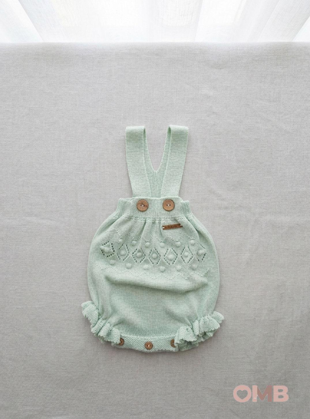 Pagliaccetto neonata PUNTO SOLITA 8116 Verde<BR/> 8116 VERDE PUNTO SOLITA 