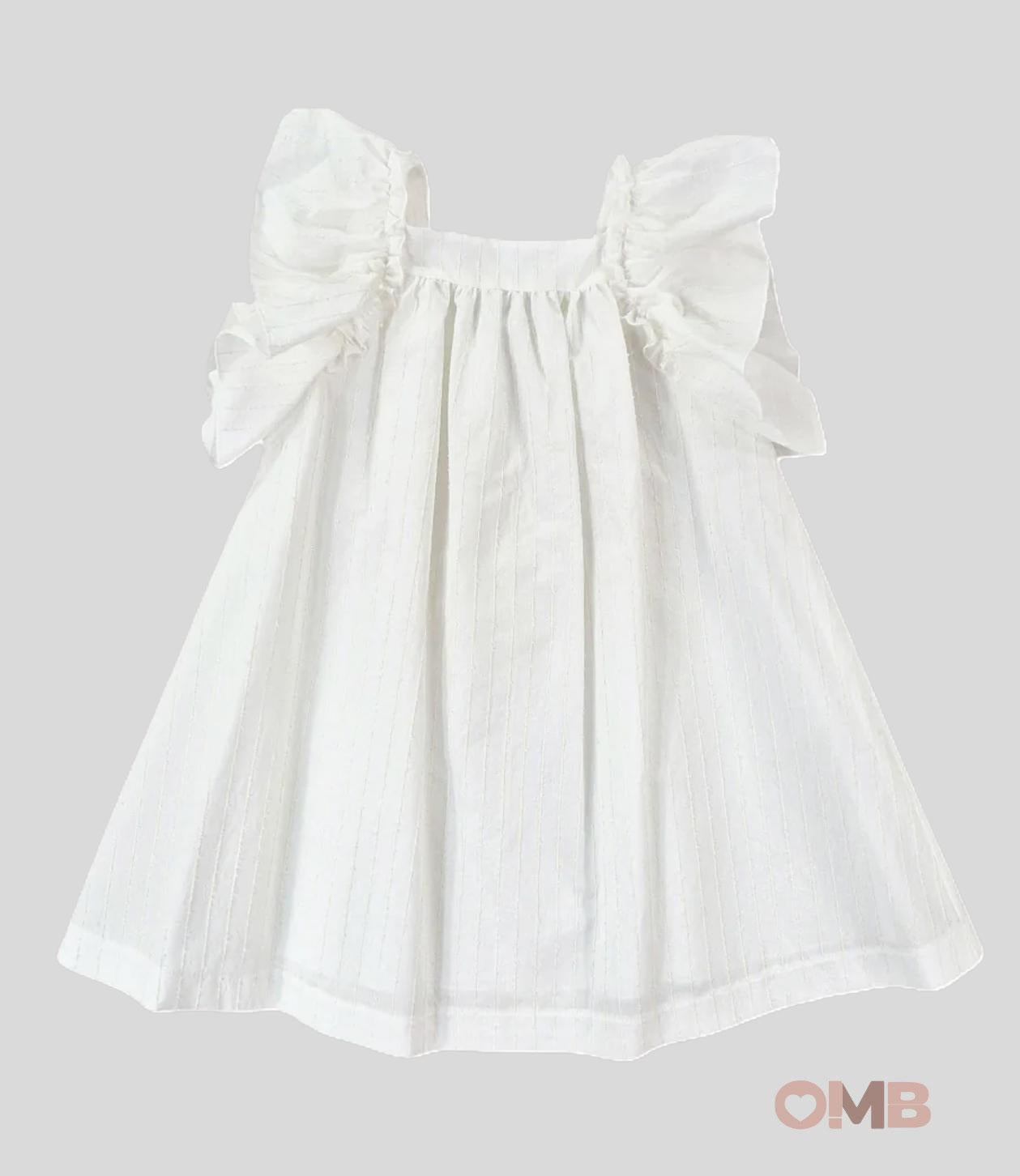 Abito Lalalù bimba VTL170LATTE rouche VTL170 LATTE LALALU 