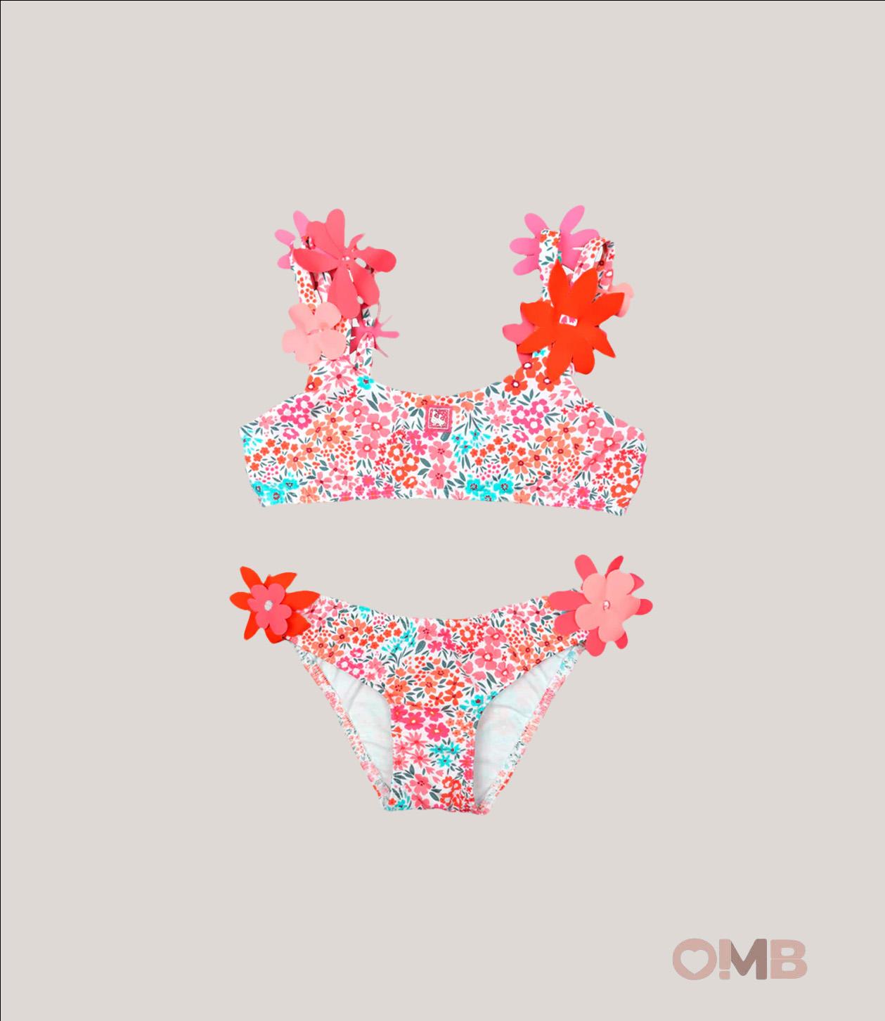 Bikini bambina AL AGUA PATOS V2640 Fantasia V2640 DALIAS/FIORI AL AGUA PATOS 