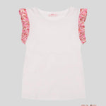 T-shirt Bambina Pesciolino Rosso bianca fucsia TSF. FUCSIA PESCIOLINO ROSSO 