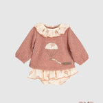 Completo Calamaro Baby neonata 11182 Rosa 11182 NUDE CALAMARO BABY 