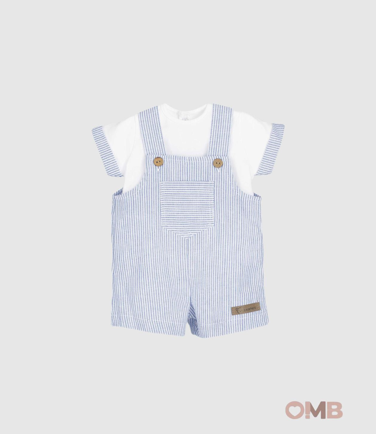 Salopette CALAMARO BABY neonato 11315 Celeste 11315 CELESTE CALAMARO BABY 