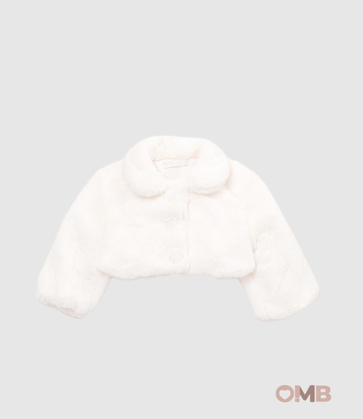 Pelliccia COCCODE bambina 62384 Bianca 62384. BIANCO COCCODE 