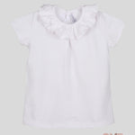 T-shirt Calamaro Baby bambina 15015 bianca 15015 BIANCO CALAMARO BABY 
