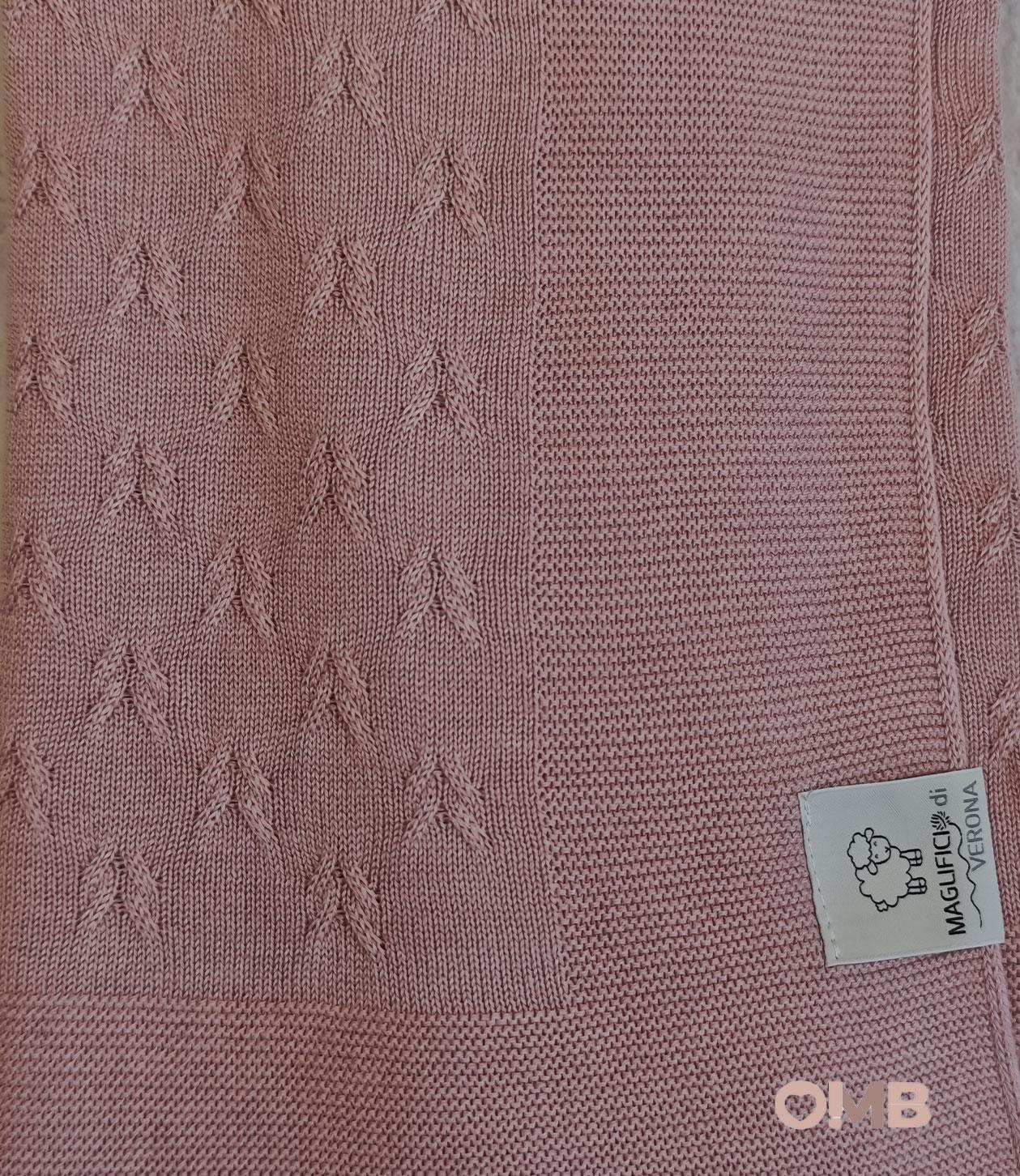 Coperta neonata MAGLIFICIO VERONA 045556 Rosa 045556 ROSA MAGLIFICIO VERONA 