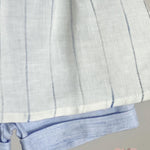 Completo neonato MIMU 1104 1105 Bianco<BR/> 1104-1105 BIANCO/CIELO MIMU 