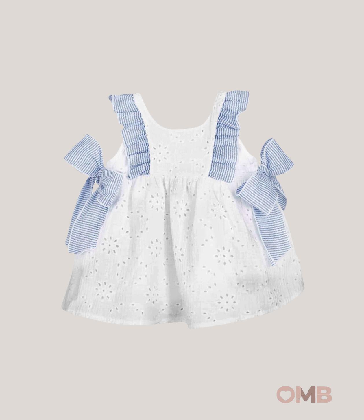 Abito CALAMARO BABY bambina 21329N Celeste 21329-N CELESTE CALAMARO BABY 