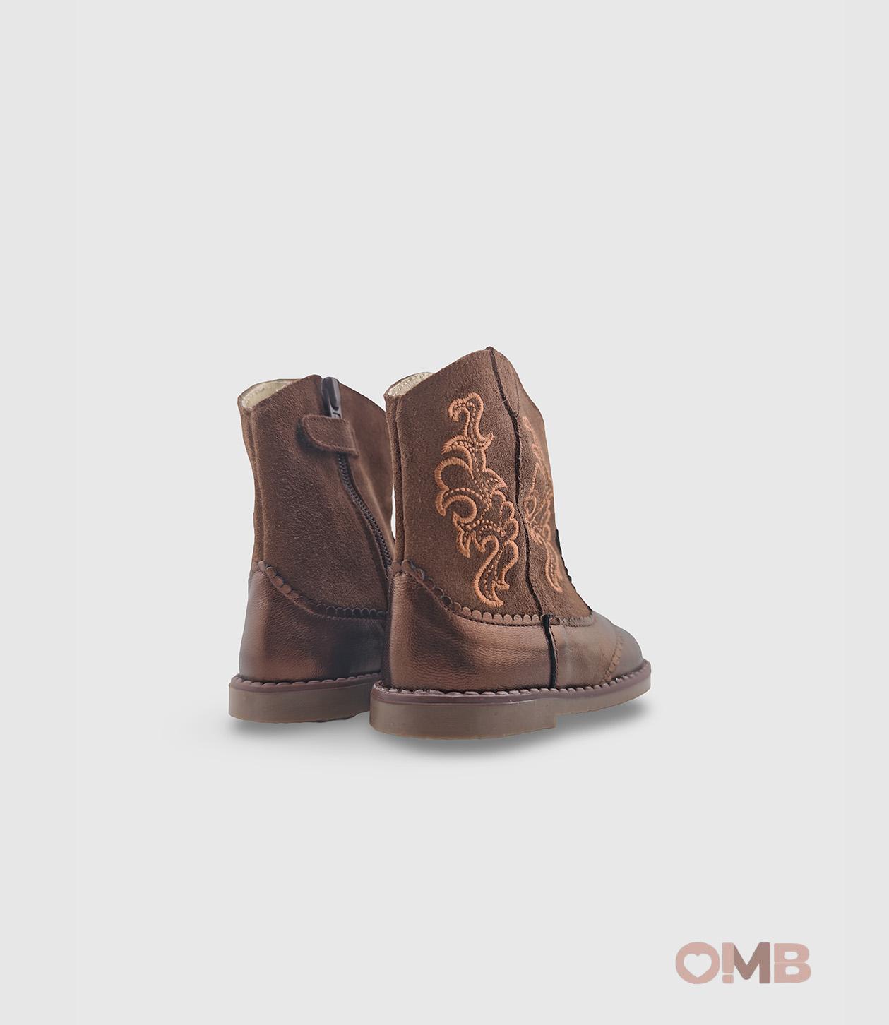 Stivale PANYNO bambina B3322 Marrone B3322 PIEL LAMINADO BRONCE PANYNO 