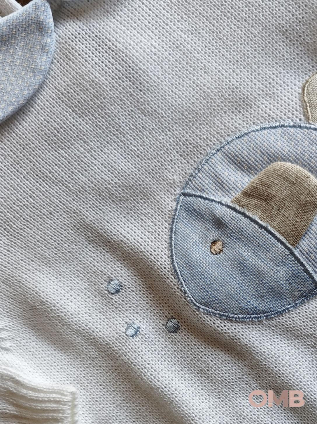 Tutina neonato BABY LORD 398 Bianca 398 AZZURRO BABY LORD 