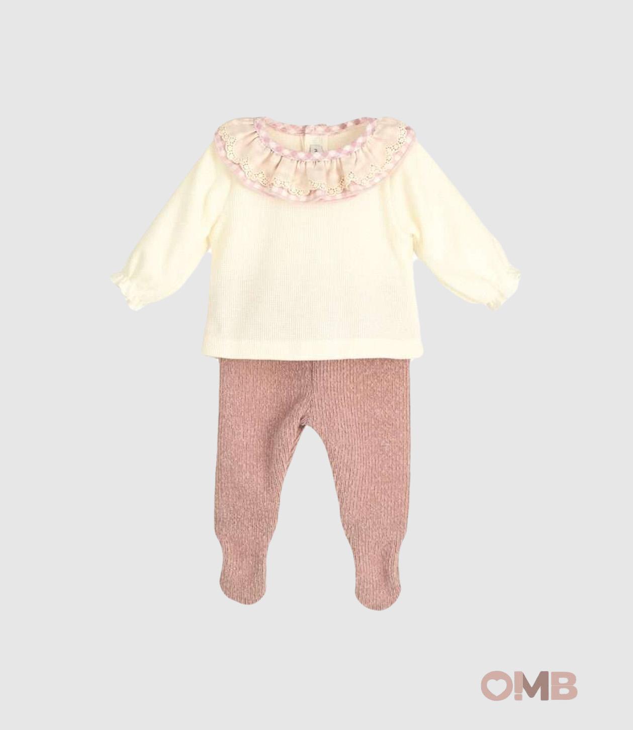 Completo Calamaro Baby neonata 11176 Rosa 11176 NUDE CALAMARO BABY 