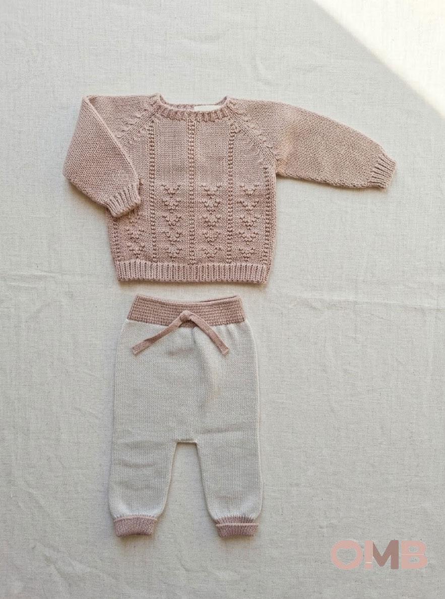 Completo neonata LI & ME 67426745 Rosa 6742-6745 PANNA/ROSA LI & ME 