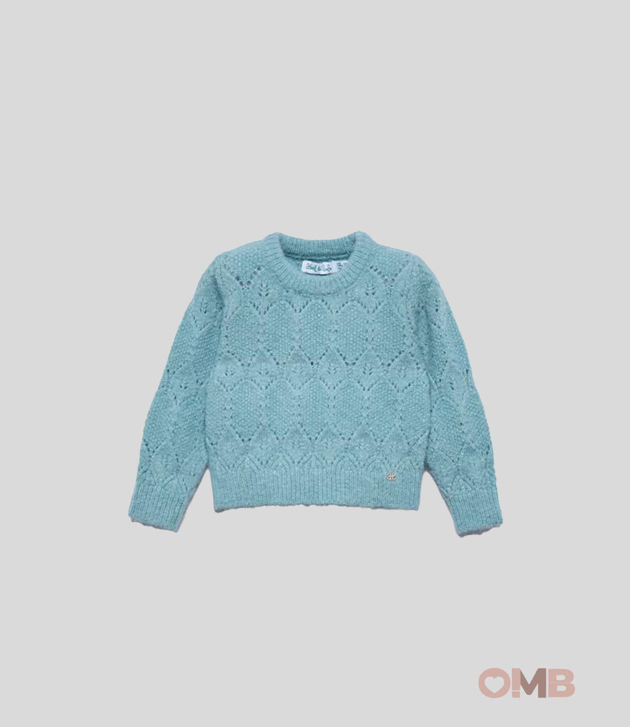 Maglione neonata ABEL&LULA 5816 Azzurro 5816 ACQUA ABEL&LULA 