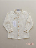 Camicia neonato AMBARABA' FM41165 Panna