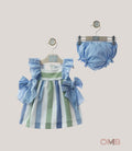Abito Neonata Yoedu 0332 azzurro