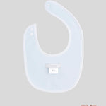 Bavetta neonato Coccode 603 Bianco/celeste bottoni cotone spugna tartaruga<BR/> 603 BIANCO/CIELO COCCODE 